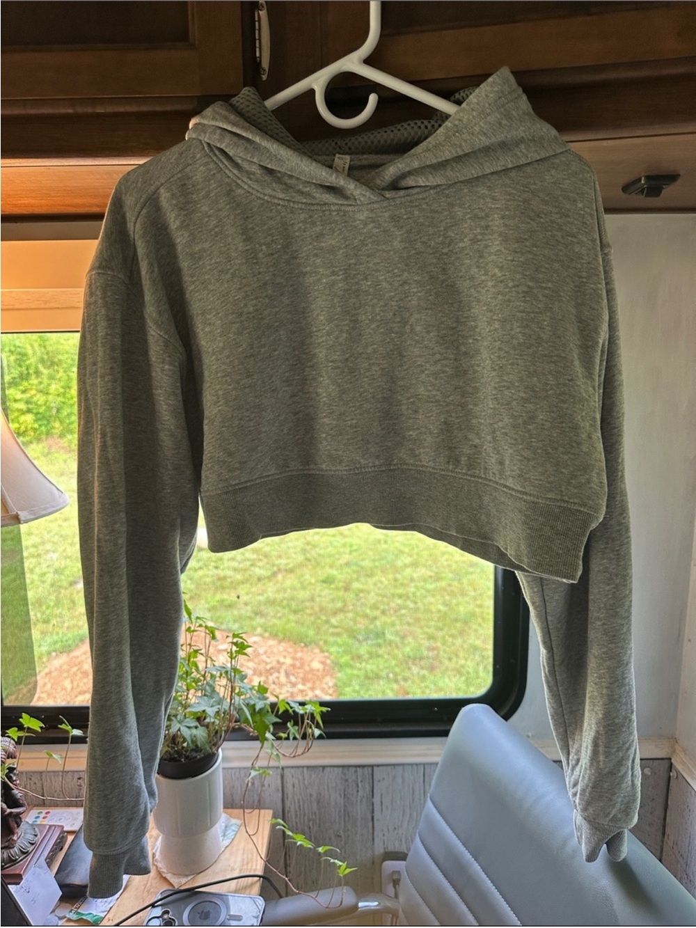 Final price free people Movement-Women's Cropped Hoodie - Gray- NWOT